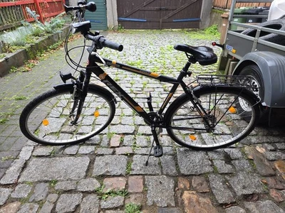 Prophete Rex Stahl Alu Trekking Fahrrad 28" Herrenrad Mit Gepäckträger - Bild 1 von 4