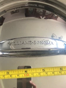 Williams Sonoma Stainless Steel Lid 7" Outside diameter. Replacement Lid - Picture 1 of 7