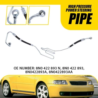 1x High Pressure Power Steering Pipe for Audi TT 1998-2004 S3 00-03 8N0422893AA - Image 1 of 4