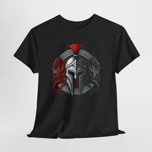 Spartan Warrior Unisex Heavy Cotton Tee, Grafik T-Shirt, Geschenk für Ihn, Herren [...] - Bild 1 von 73