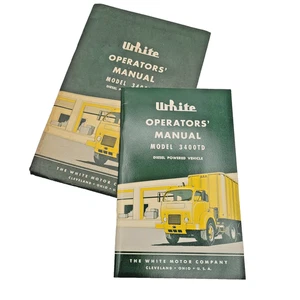 Vintage White Motors Company Operators Manual 3400TD Diesel Semi Truck RARE - Bild 1 von 10