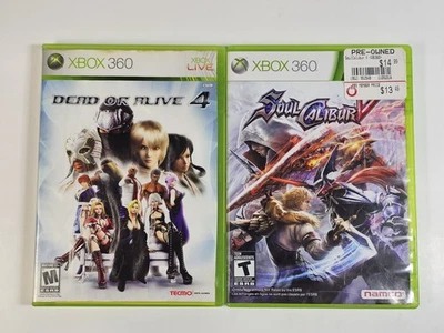 Fighting Games Bundle: Dead or Alive 4, Soul Calibur V, CIB Complete, Tested  - Image 1 of 4