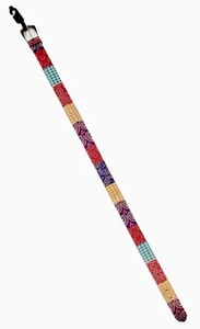 Cintura western nuova con etichetta in pelle Whimsey taglia large larghezza 1,5" stampa multicolore circa - Foto 1 di 3