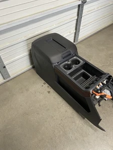 2014-2018 Chevrolet Silverado Sierra BLACK center floor console 14 15 16 17 18 - Picture 1 of 6