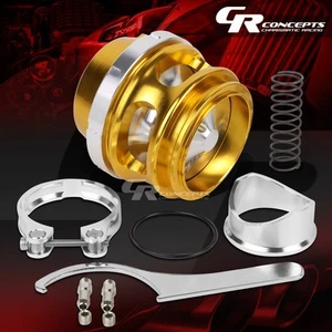 TURBOCOMPRESOR/INTERCOOLER ANODIZADO 50 MM ORO BANDA V VÁLVULA DE SOPLADO 35 PSI BOV - Imagen 1 de 5