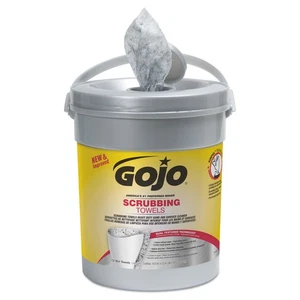 GOJO Scrubbing Towels Hand Cleaning Fresh Citrus 10 1/2x12 1/4 72/Canister - Picture 1 of 5