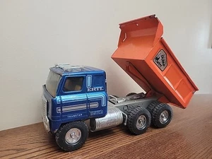 Vintage Ertl Pressed Steel 1970s Hydraulic Dump Truck International Transtar - Picture 1 of 10