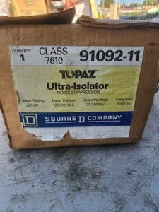 SQUARE D TOPAZIO ULTRA ISOLATORE 91092-11 NSMP - Foto 1 di 10