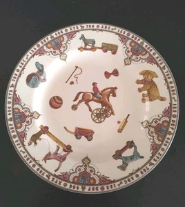 Plato de juguetes de porcelana infantil eduardiano Spode 7-7/8" Inglaterra F 1795-Y de colección - Imagen 1 de 14