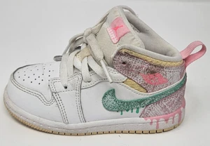 Zapato Deportivo Jordan 1 Mid SE 'Helado' Niño Pequeño Talla 8C DD1668-100 - Imagen 1 de 8