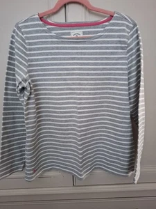 Ladies Joules Striped Top Size 16 - Picture 1 of 5