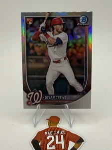 Dylan Crews 2025 Bowman Cromo Rosso Rookie Logo Redemption RC Rookie Card #42 - Foto 1 di 2
