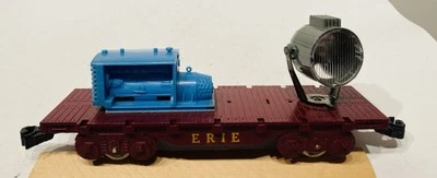 Marx ERIE Searchlight Flatcar w/Generator - 4 whl - Image 1 of 4