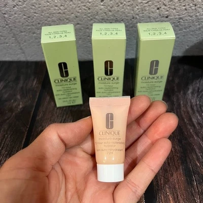 New Clinique Moisture Surge 72hr Auto-Replenishing Hydrator Size .24 OZ - 3 Pack - Image 1 of 2