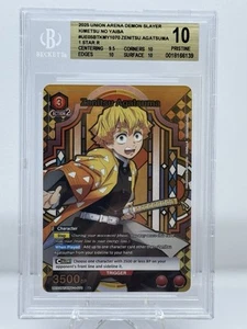 Union Arena Demon Slayer Zenitsu Azuma UA05BT/KMY-1-070 R Parallel Beckett 10 - Picture 1 of 2