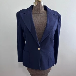 Vintage Ralph Lauren purple label navy blazer size 12 - Picture 1 of 8