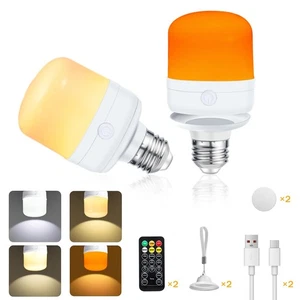 Pulsky Glühbirne mit Fernbedienung 2 Stück 7 W Aufladbare Glühbirne USB - Bild 1 von 24
