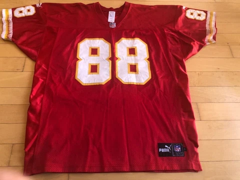 100% Authentic RARE Puma pro cut Kansas City Chiefs Tony Gonzalez jersey SZ 54 Cover