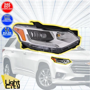 [FULL LED] For 2018-2021 Chevy Traverse Passenger Side Headlight Assembly RH - Picture 1 of 10