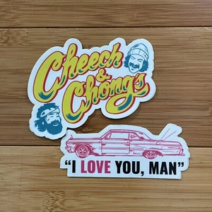 Cheech and Chong Sticker Set I Love You Man Dispensoria Logo - Picture 1 of 2
