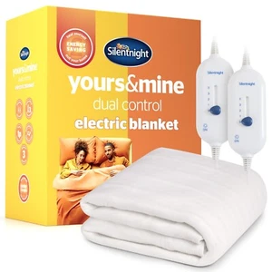 Silentnight Dual Control Electric Blanket Heated Double King Super King Warm - Picture 1 of 11