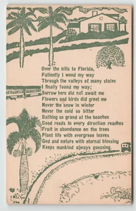Postkarte Grüße aus Florida mit süßem Gedicht - Bild 1 von 2