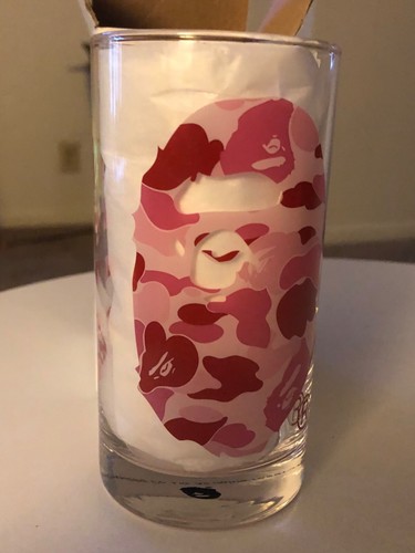 A Bathing Ape Glass Cup Blue Color Camo