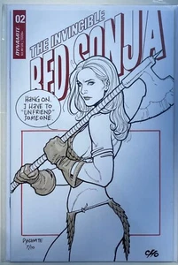 INVINCIBLE RED SONJA #2 (2021) NM HIGH GRADE Frank Cho Outrage Variant - Picture 1 of 1