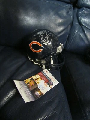 Мини-шлем с автографом Бернарда Берриана 80 Riddell Chicago Bears сертифицирован JSA  - Изображение 1 из 4