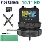 Pipe Sewer Drain Inspection Camera Endoscope 7MM Cable Meter Counter w Keyboard