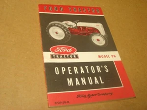 Ford Model 8N Ford Tractor Operator's Manual 1950 Book 3729-50-M - Picture 1 of 9