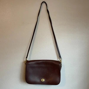 Vintage Coach braun Mokka wandelbare Clutch Handtasche C9C 9635 City Chic minimalistisch - Bild 1 von 14