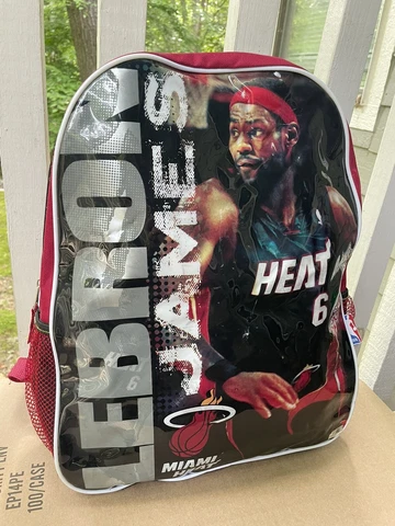 Official NBA LEBRON JAMES #6 Miami Heat Youth Backpack Cover
