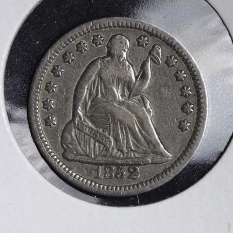 1852 Seated Liberty Half Dime CHOICE XF E165 WNM Cover