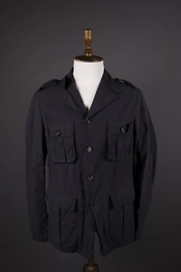 DSQUARED2 Black Multipocket Button Front Cargo Jacket Size 52 - Picture 1 of 19