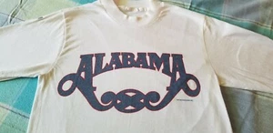ALABAMA VINTAGE 80S LONG SLEEVE TEE SHIRT I SAW ALABAMA NICE COUNTRY ROCK - Picture 1 of 7