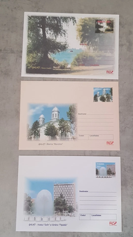 ROMANIA CITY GALAȚI 3 PAPELERÍA CUBIERTA POSTAL ENTERA Foto 1 de 1