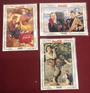 Norman Rockwell 1994 The Coca-Cola Collection Series 2 LOT (3) Collect-A-Card - Bild 1 von 2