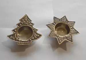Silver plated type holiday candle holders (pair) - Picture 1 of 6