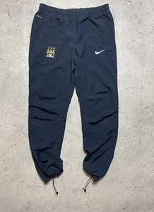 Vintage Nike Manchester City Track Pants Nylon Drill Y2K - Picture 1 of 17