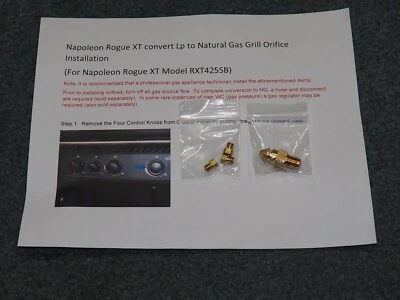 LP to Natural Gas Conversion Kit Napoleon Rogue XT RXT425SB/SIB & RXT425SIBPK-1