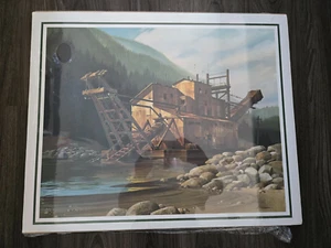 The Yankee Fork Dredge by Rick Brogan Print 24" x 19.5" Dixon Paper - Picture 1 of 5
