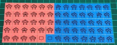 Battle of the Bulge variant, for Avalon Hill, 63 counters+Rules+chart option#2 - Image 1 of 4