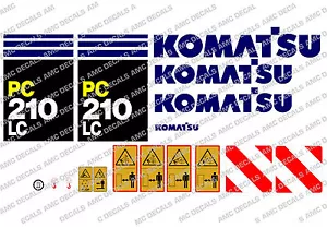 KOMATSU PC210LC DIGGER DECAL STICKER SET - Picture 1 of 1