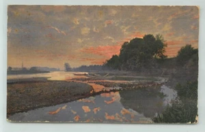 Postcard Swiss series. Switzerland. painted landscape 1919 - Picture 1 of 2