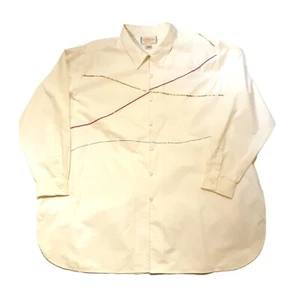 Blusa Camisa Capistrano Essentials para Mujer 3X Blanco Algodón Lentejuelas Embellecidas Nueva con Etiquetas - Imagen 1 de 5