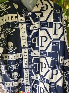 Phillip Plein Herren Oberhemd, Skulls, TOP - Bild 1 von 5
