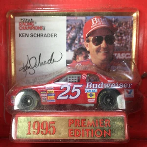 Ken Schrader 1995 #25 Budweiser NASCAR Racing Champions 1:64 Diecast NEW IN BOX - Picture 1 of 8