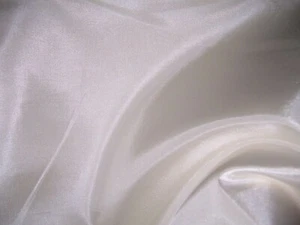 4.5YDS SILKY POLYESTER HABUTAI LIKE CHINA SILK BASIC OFF WHITE FIRST QUALITY - Picture 1 of 1