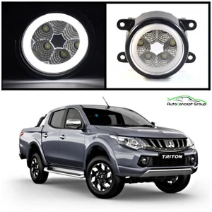 MITSUBISHI TRITON ML MN MQ MR HIGH POWER ANGEL EYE HALO RING FULL LED FOG LIGHTS - Bild 1 von 9